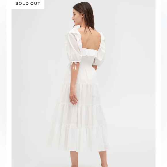 The Corinne Nap Dress White Shadow Stripe from Hill House size XXS - Picture 4 of 16